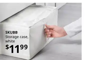 IKEA Skubb storage case, white offer
