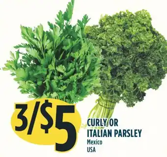Marché Adonis Curly or italian parsley offer