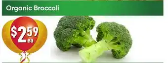 Healthy Planet Organic broccoli offer