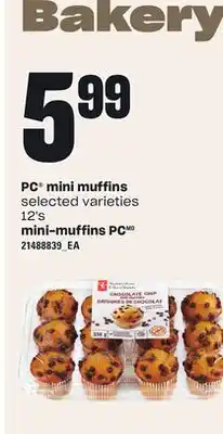 Independent City Market Mini muffins pc , 12's offer