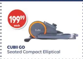 Cubii go seated compact elliptical