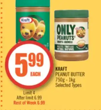 Shoppers Drug Mart Kraft peanut butter offer