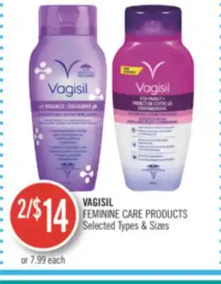 Shoppers Drug Mart Vagisil feminine care products offer