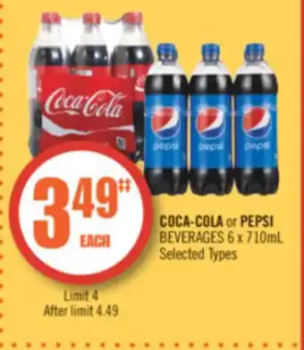 Shoppers Drug Mart Coca-cola or pepsi beverages offer