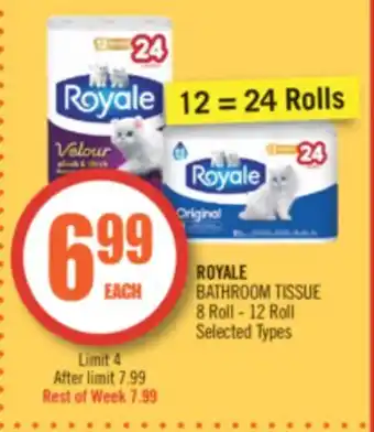 Shoppers Drug Mart Royale bathroom tissue offer