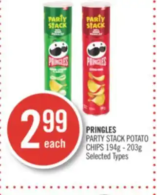 Shoppers Drug Mart Pringles party stack potato chips offer