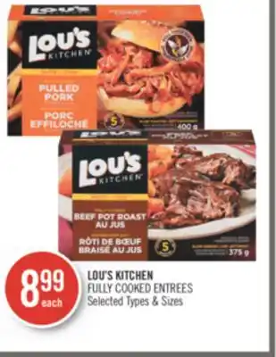 Shoppers Drug Mart Lou's kitchen fully cooked entrees offer