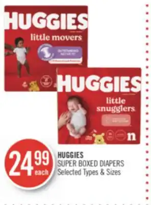 Shoppers Drug Mart Huggies super boxed diapers offer