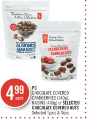Shoppers Drug Mart Pc chocolate covered (340g), chocolate covered nuts offer