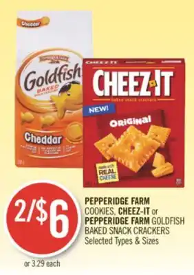 Shoppers Drug Mart Pepperidge farm cookies cheez-it or pepperidge farm goldfish baked snack crackers offer