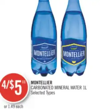 Shoppers Drug Mart Montellier carbonated mineral water offer