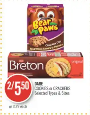 Shoppers Drug Mart Dare cookies or crackers offer