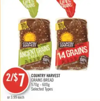 Shoppers Drug Mart Country harvest grains bread offer