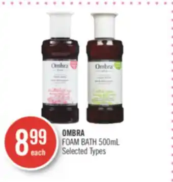 Shoppers Drug Mart Ombra foam bath offer