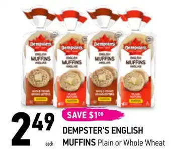 Coppa's Fresh Market Dempster's english muffins offer