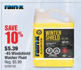 PartSource Rain•x - 45 windshield washer fluid offer