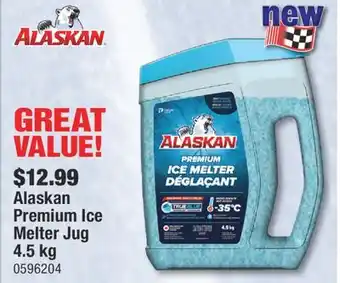 Alaskan premium ice melter jug