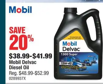 PartSource Mobil delvac diesel oil offer