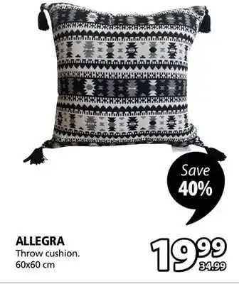 JYSK Allegra throw cushion offer