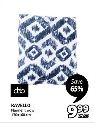 JYSK Ravello flannel throw offer