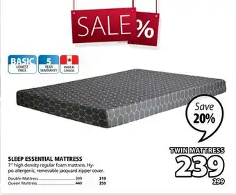 JYSK Sleep essential mattress offer
