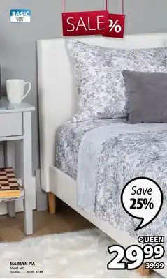 JYSK Marilyn pia sheet set offer