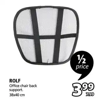 JYSK Rolf office chair back support offer
