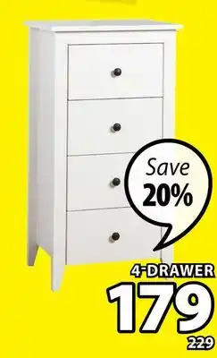 JYSK Stoke 4-drawer offer