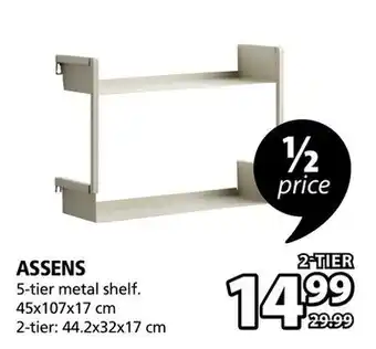 JYSK Assens 5-tier metal shelf offer