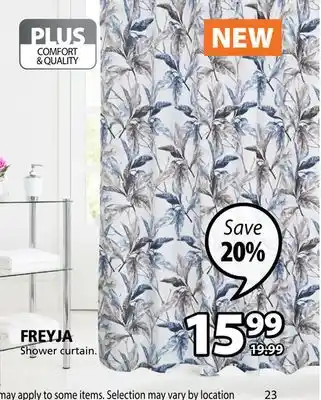 JYSK Freyja shower curtain offer