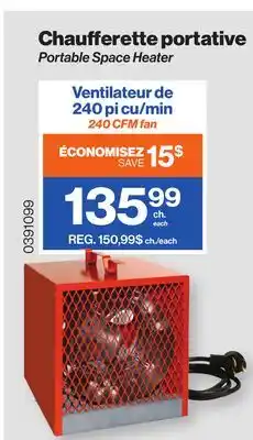 Patrick Morin Portable space heater offer
