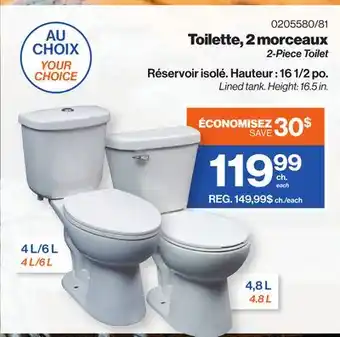 Patrick Morin 2-piece toilet offer