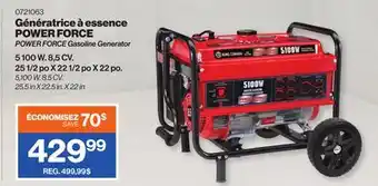 Patrick Morin King canada power force gasoline generator offer