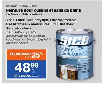 Patrick Morin Sico kitchen and bathroom paint offer