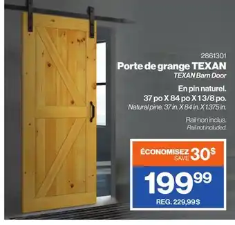Patrick Morin Texan barn door offer