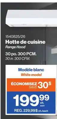 Patrick Morin Range hood offer