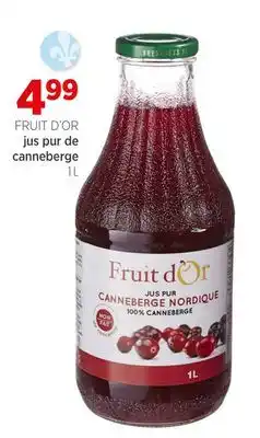 Avril Jus pur de canneberge fruit d'or offer