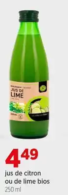 Avril Jus de citron ou de lime bios offer