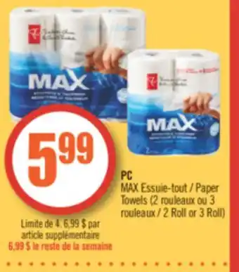 Pharmaprix Pc max paper towels offer