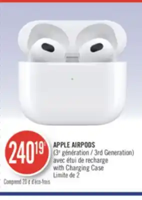 Pharmaprix Apple airpods 3rd generation) offer