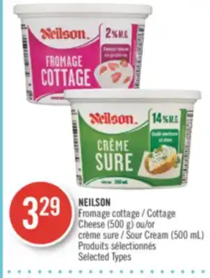 Pharmaprix Neilson cottage cheese (500 g) or sour cream (500 ml) offer