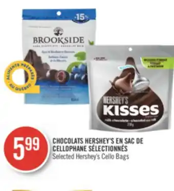 Pharmaprix Chocolats hershey's en sac de cellophane sélectionnés selected hershey's cello bags offer