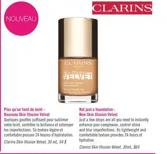 Pharmaprix Clarins skin illusion velvet offer