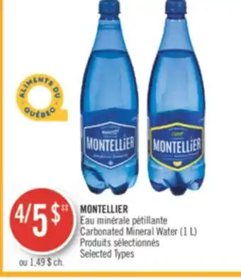 Pharmaprix Montellier carbonated mineral water offer