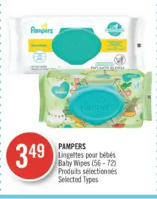 Pharmaprix Pampers baby wipes (56 - 72) offer