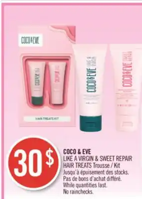 Pharmaprix Coco & eve like a virgin & sweet repair hair treats kit offer