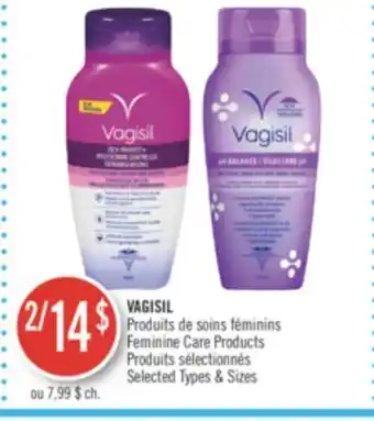 Pharmaprix Vagisil feminine care products offer