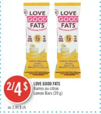 Pharmaprix Love good fats lemon bars offer