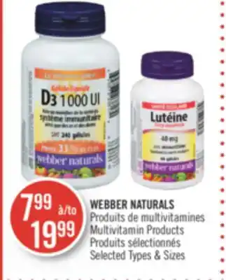 Pharmaprix Webber naturals multivitamin products offer