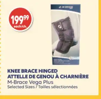 Attelle de genou à charnière m-brace vega plus